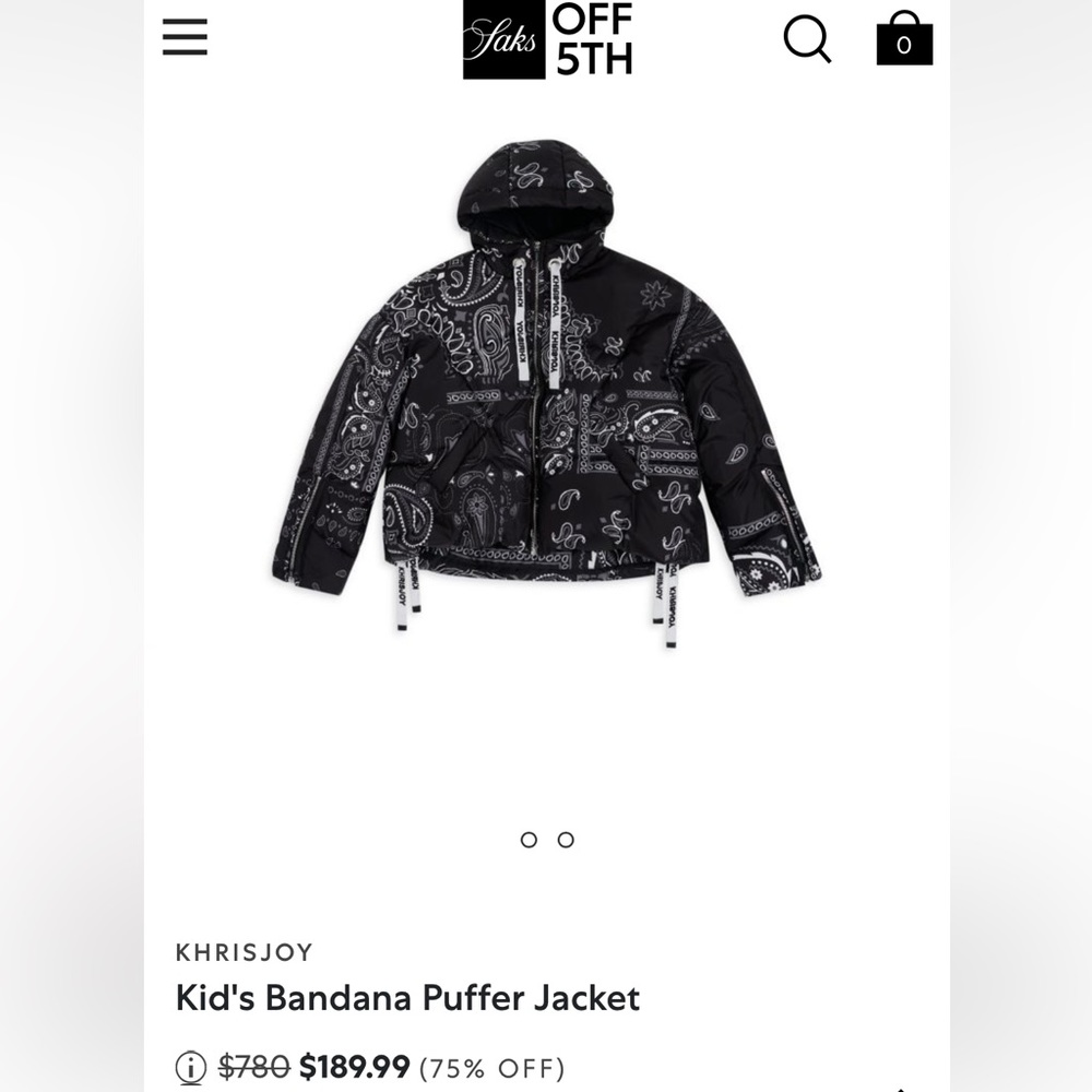 Bandana black blouson
